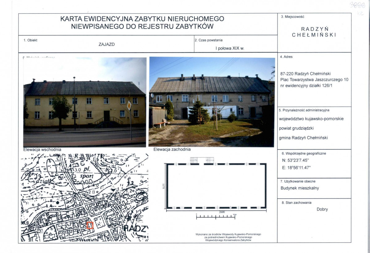 KEZN - Karta obiektu niewpisanego do rejestru, skan nr 1