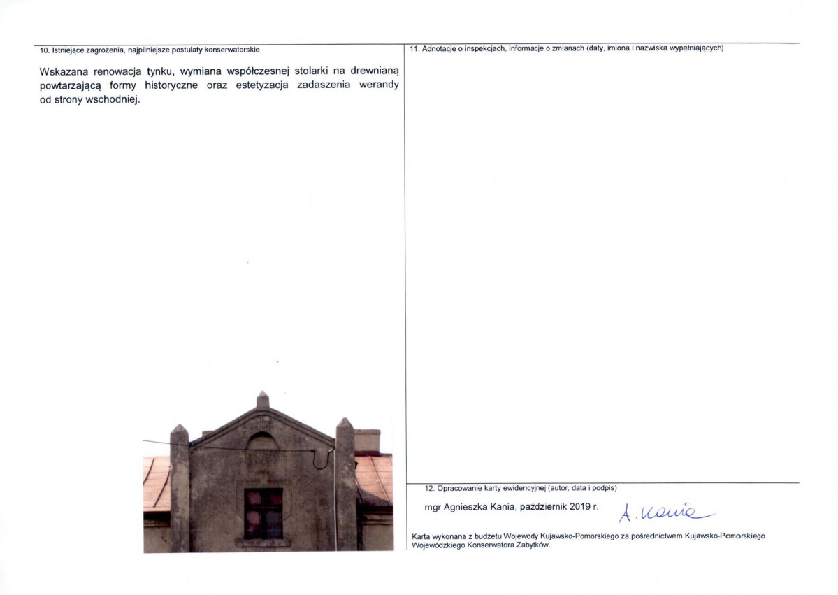 Karta obiektu niewpisanego do rejestru, skan nr 2