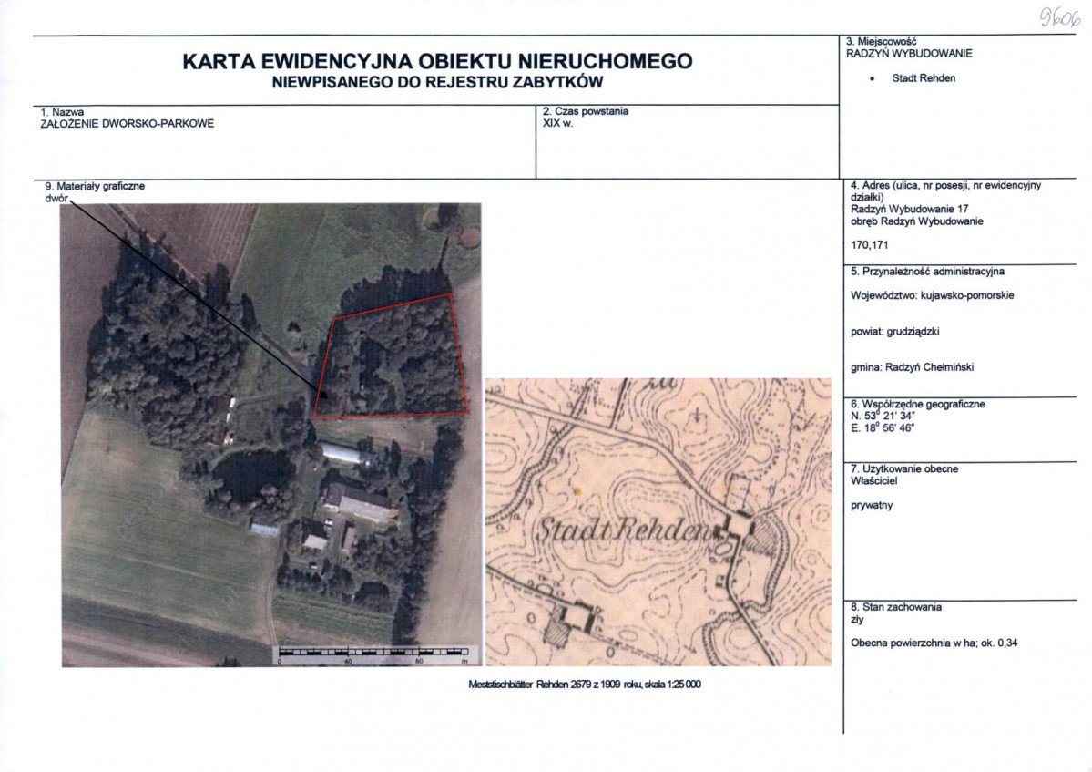 KEZN - Karta obiektu niewpisanego do rejestru, skan nr 1