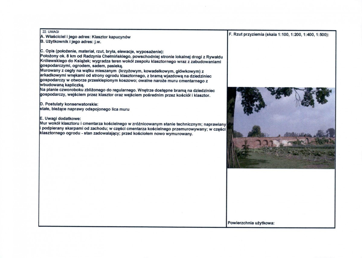 KEZN - Karta obiektu niewpisanego do rejestru, skan nr 2
