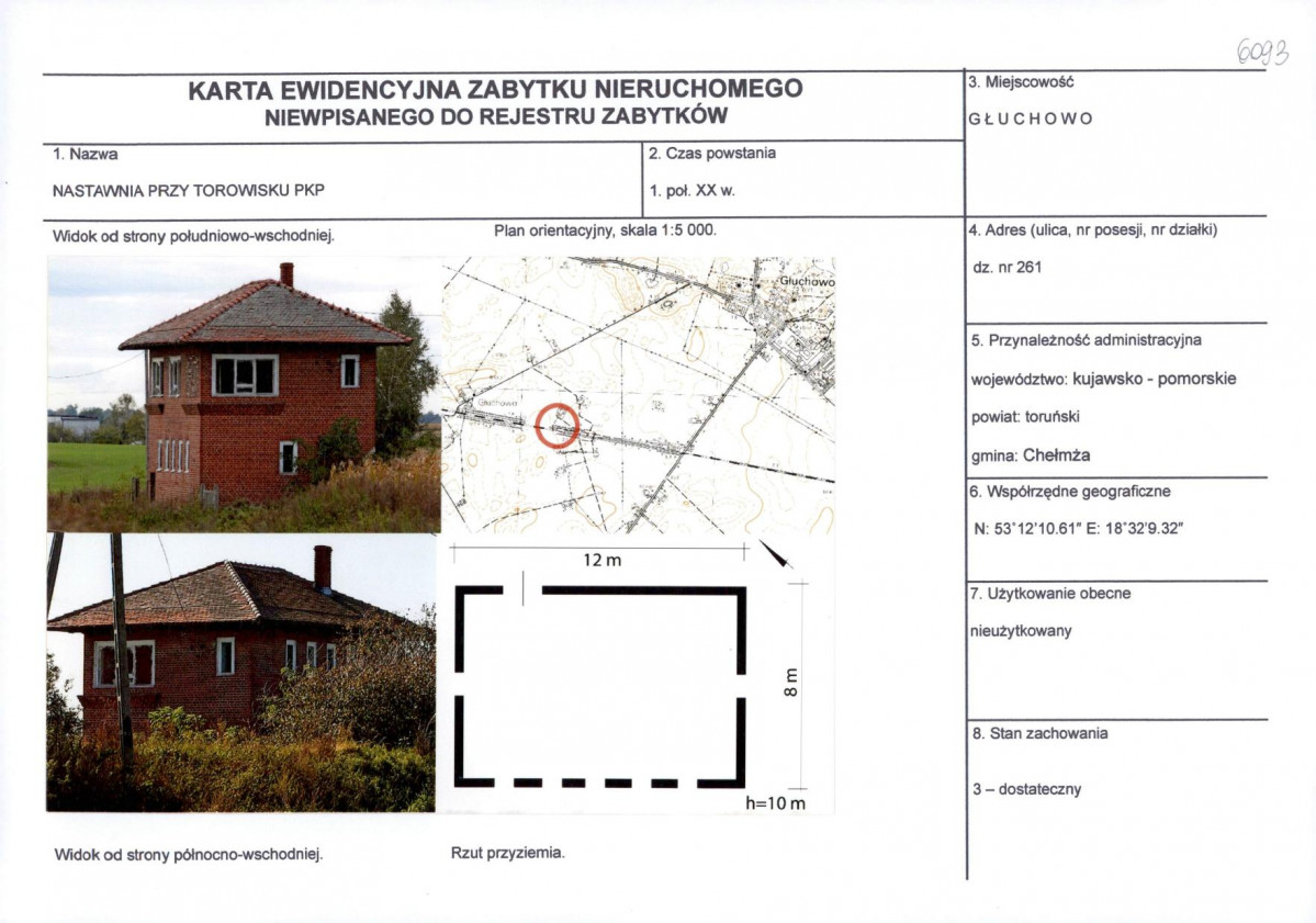 KEZN - Karta obiektu niewpisanego do rejestru, skan nr 1