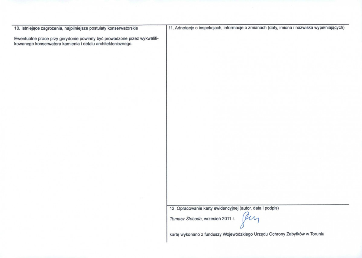 KEZN - Karta obiektu niewpisanego do rejestru, skan nr 2