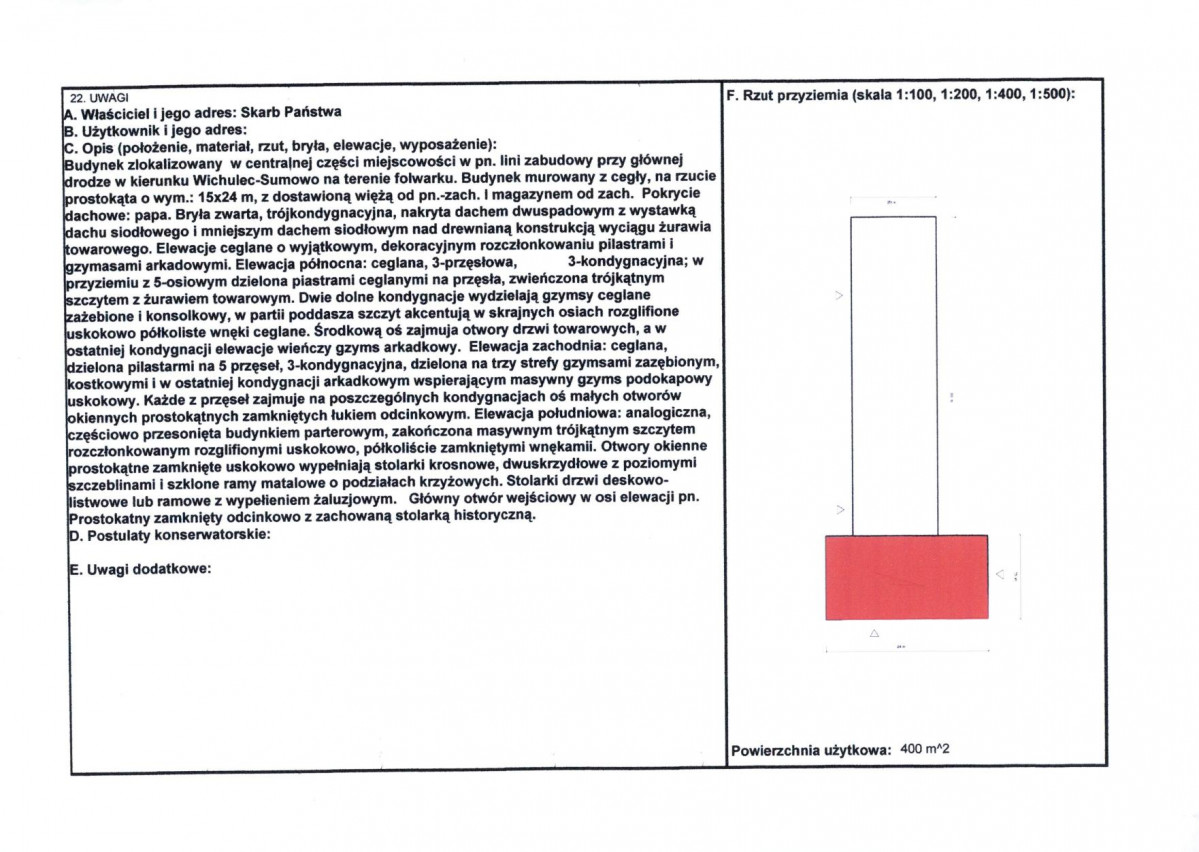 KEZN - Karta obiektu niewpisanego do rejestru, skan nr 2
