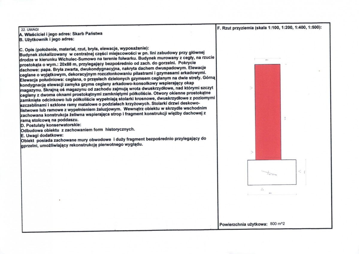 KEZN - Karta obiektu niewpisanego do rejestru, skan nr 2