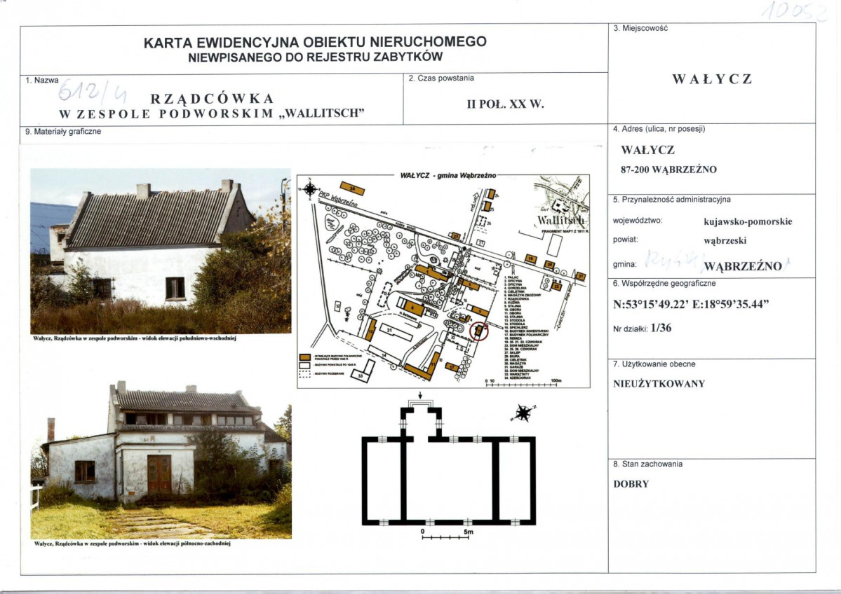 KEZN - Karta obiektu niewpisanego do rejestru, skan nr 1