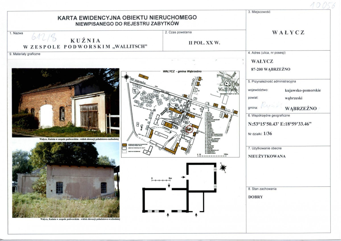 KEZN - Karta obiektu niewpisanego do rejestru, skan nr 1