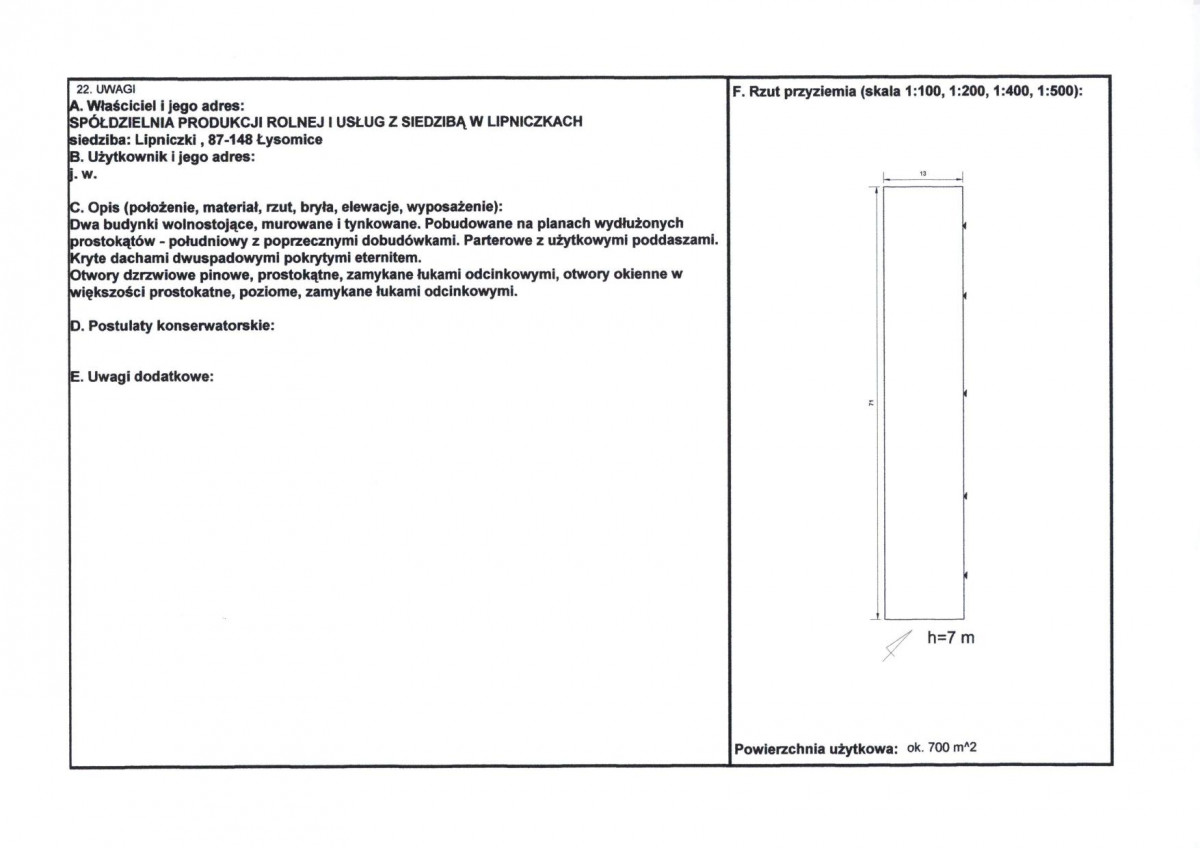 KEZN - Karta obiektu niewpisanego do rejestru, skan nr 2