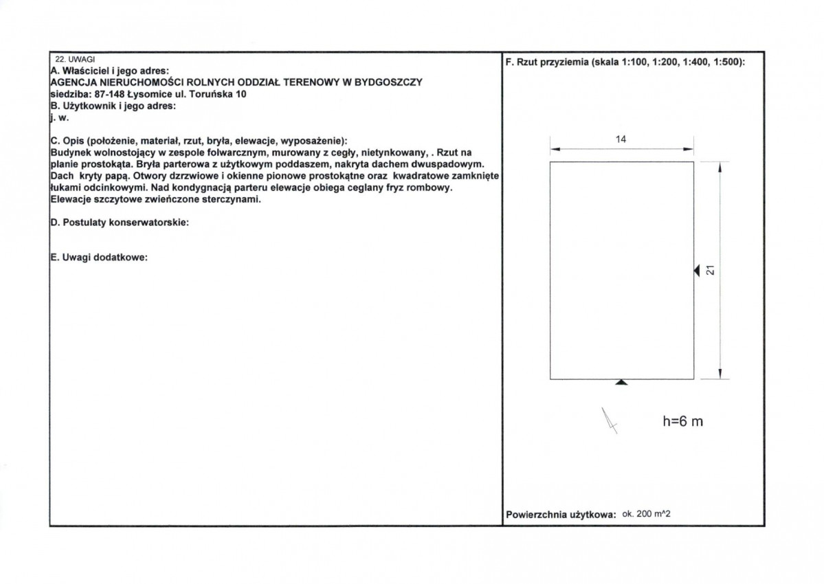 KEZN - Karta obiektu niewpisanego do rejestru, skan nr 2