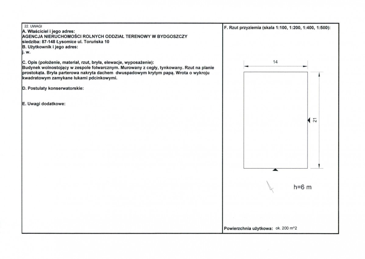 KEZN - Karta obiektu niewpisanego do rejestru, skan nr 2