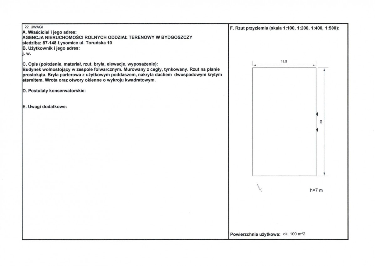 KEZN - Karta obiektu niewpisanego do rejestru, skan nr 2