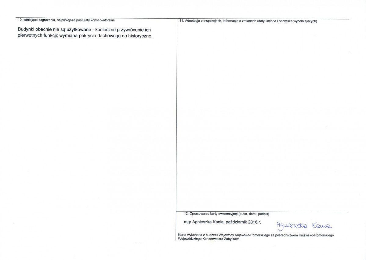 KEZN - Karta obiektu niewpisanego do rejestru, skan nr 2
