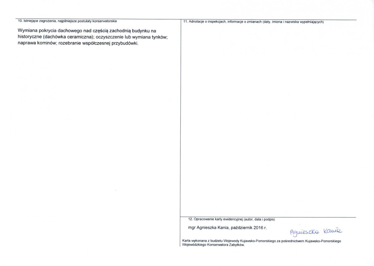 KEZN - Karta obiektu niewpisanego do rejestru, skan nr 2