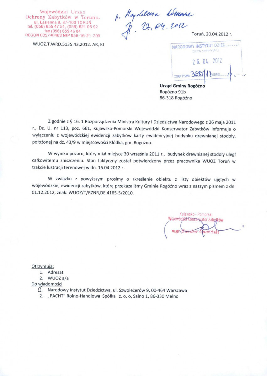 wyl - Wyłączenie z ewidencji, skan nr 1