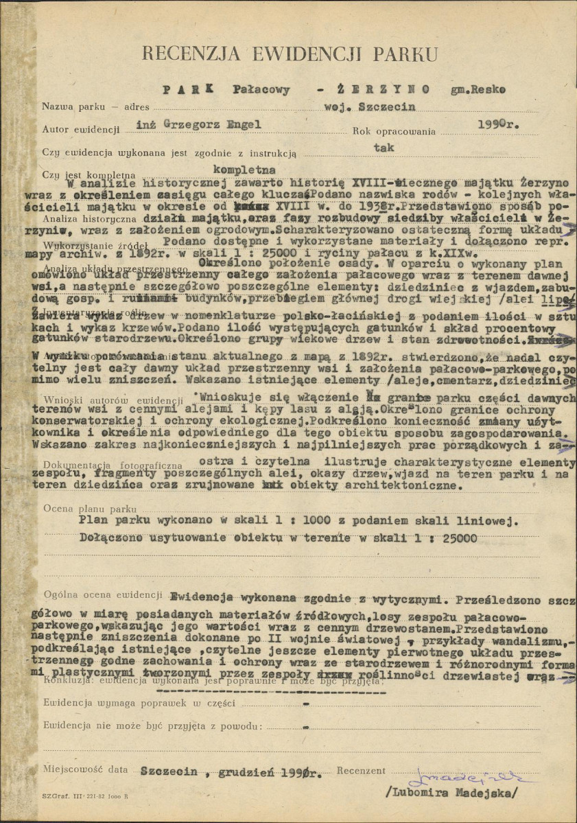 Ewidencja parkowa, skan nr 62