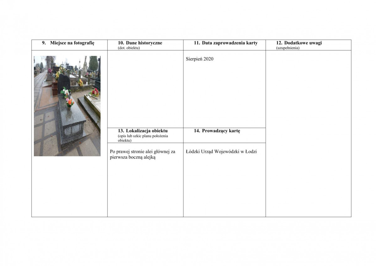 karta ewidencyjna, skan nr 2