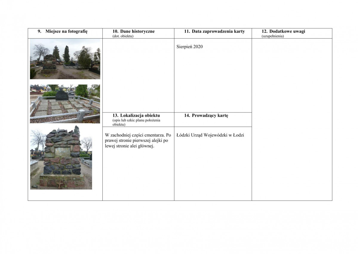 karta ewidencyjna, skan nr 2