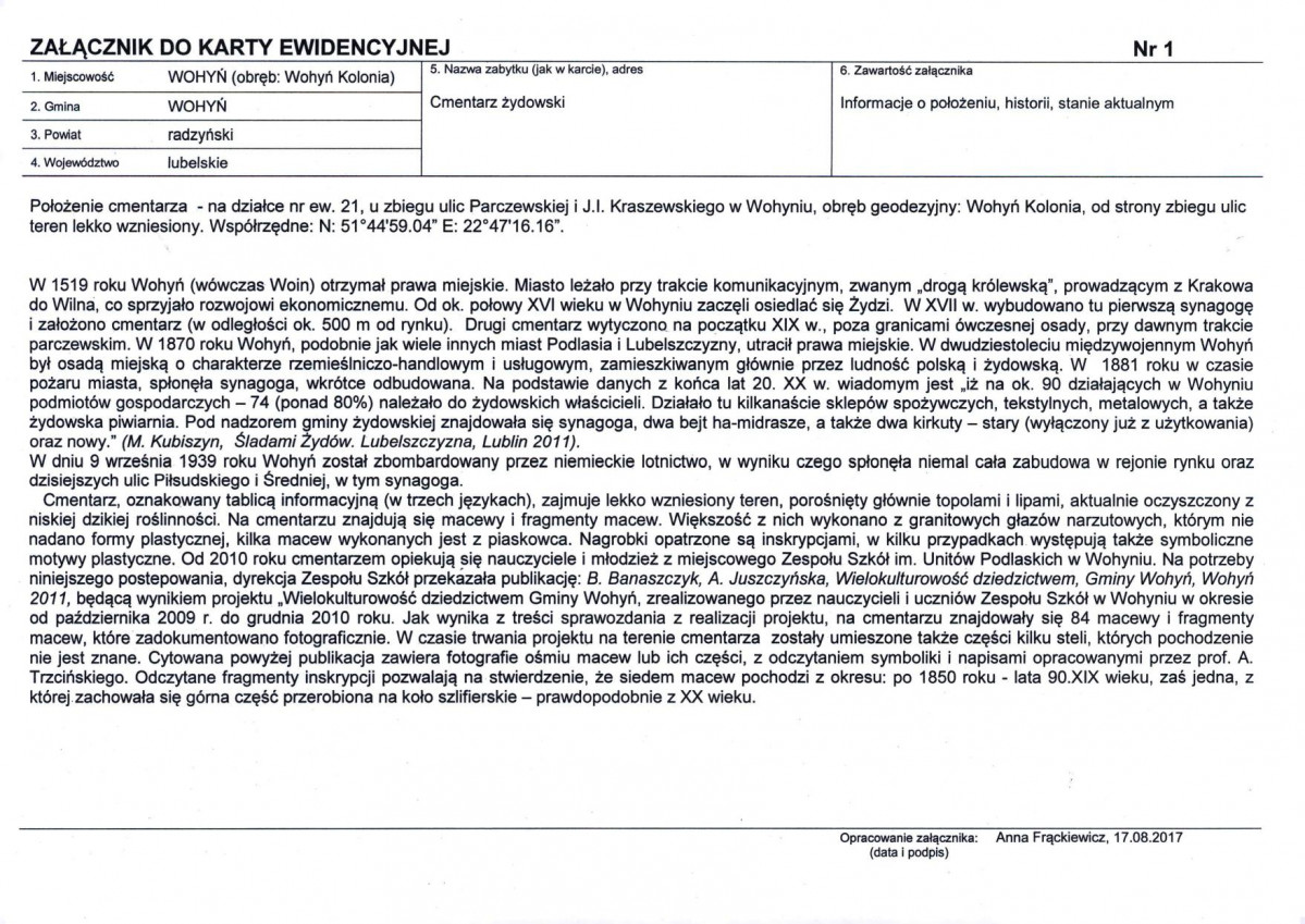 Karta cmentarza, skan nr 5