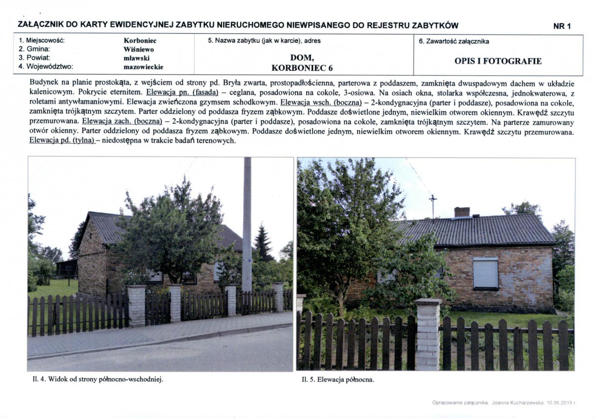 Karta obiektu niewpisanego do rejestru, skan nr 3