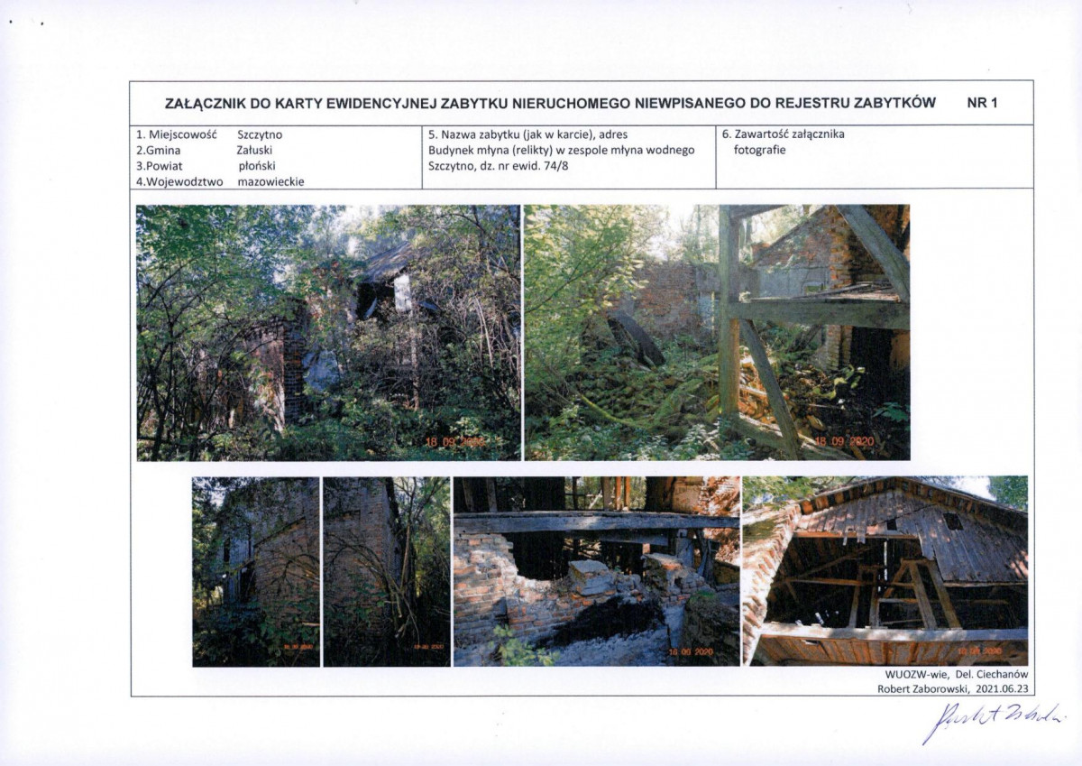 KEZN - Karta obiektu niewpisanego do rejestru, skan nr 3