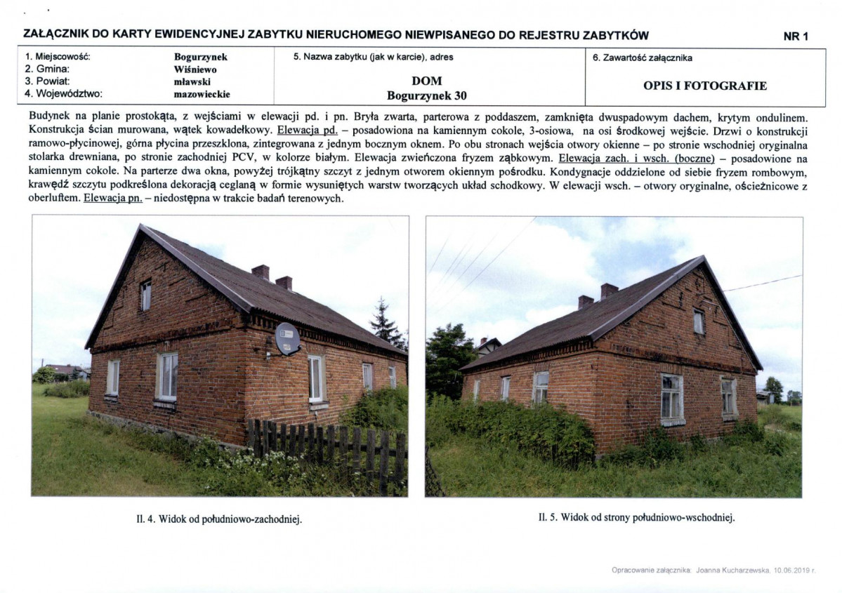 KEZN - Karta obiektu niewpisanego do rejestru, skan nr 3