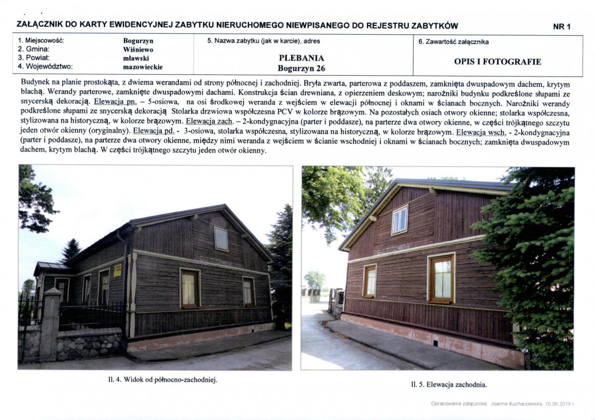 Karta obiektu niewpisanego do rejestru, skan nr 3
