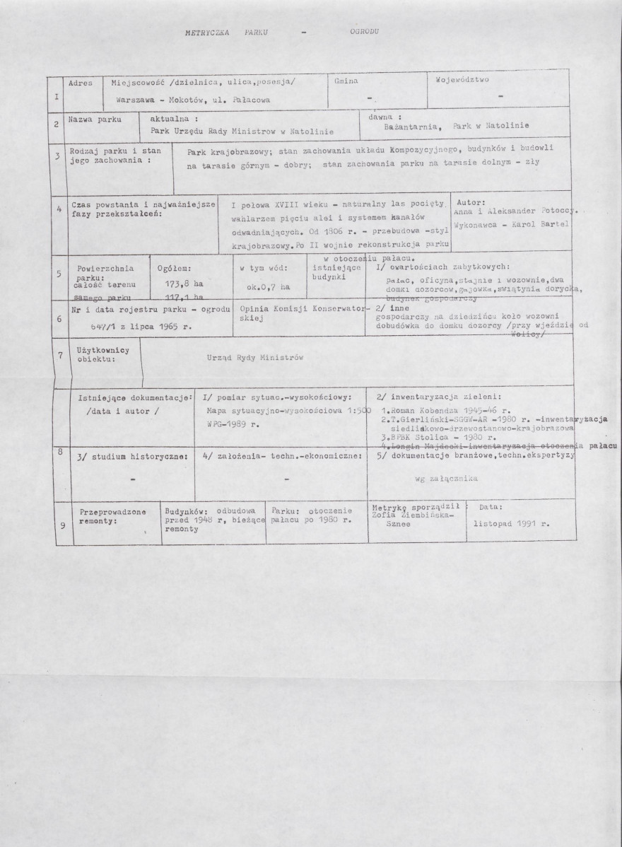 Ewidencja parkowa, skan nr 6
