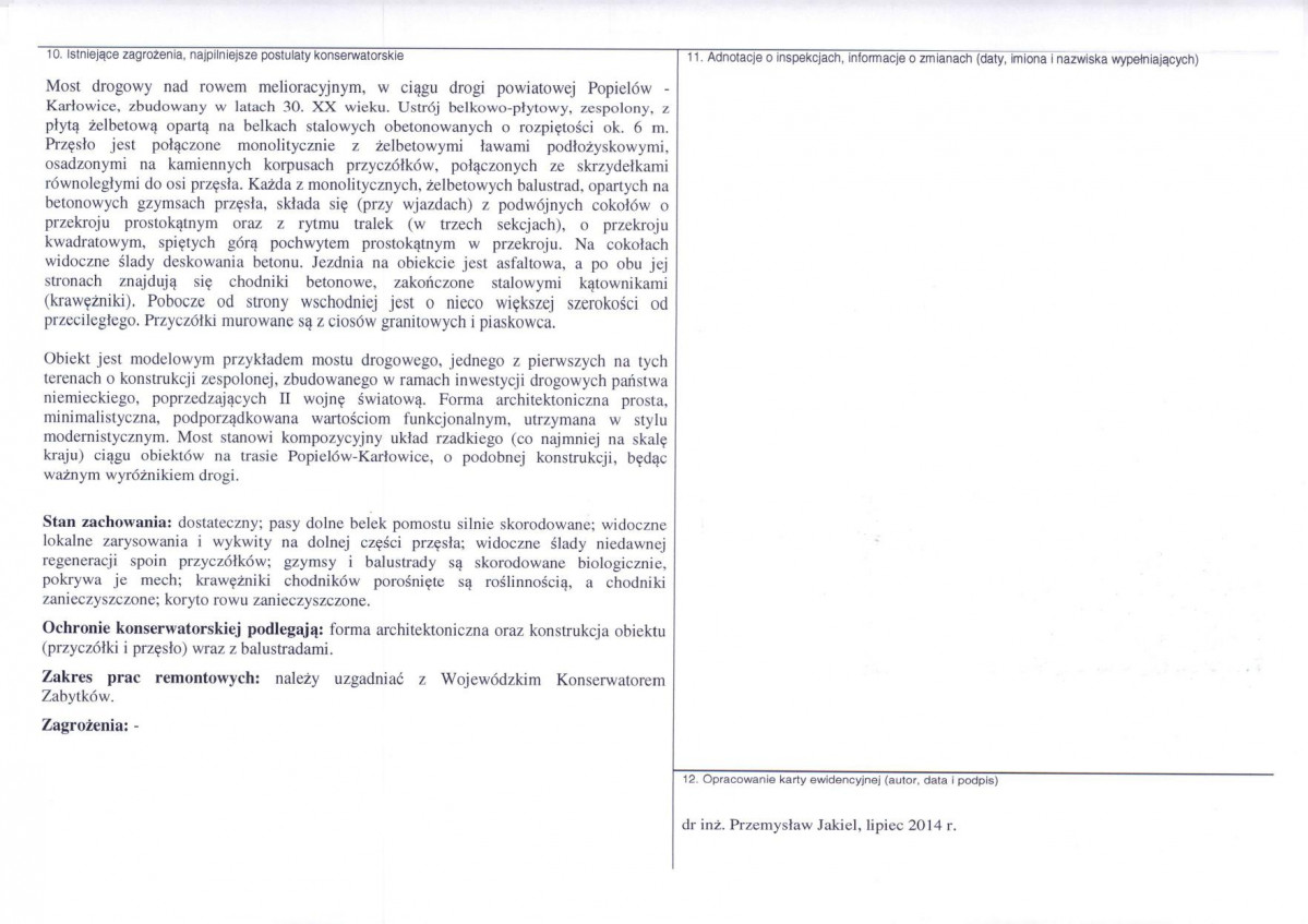 Karta obiektu niewpisanego do rejestru, skan nr 3