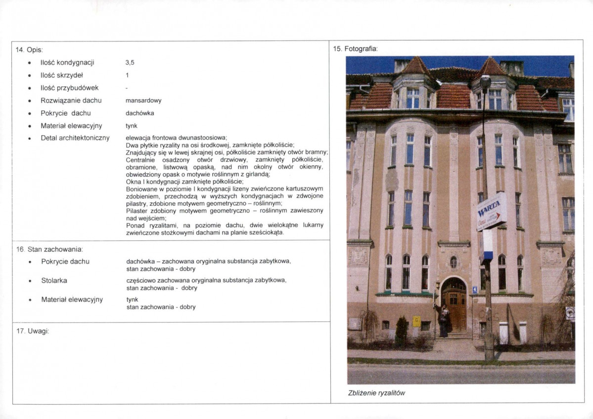Karta obiektu niewpisanego do rejestru, skan nr 2
