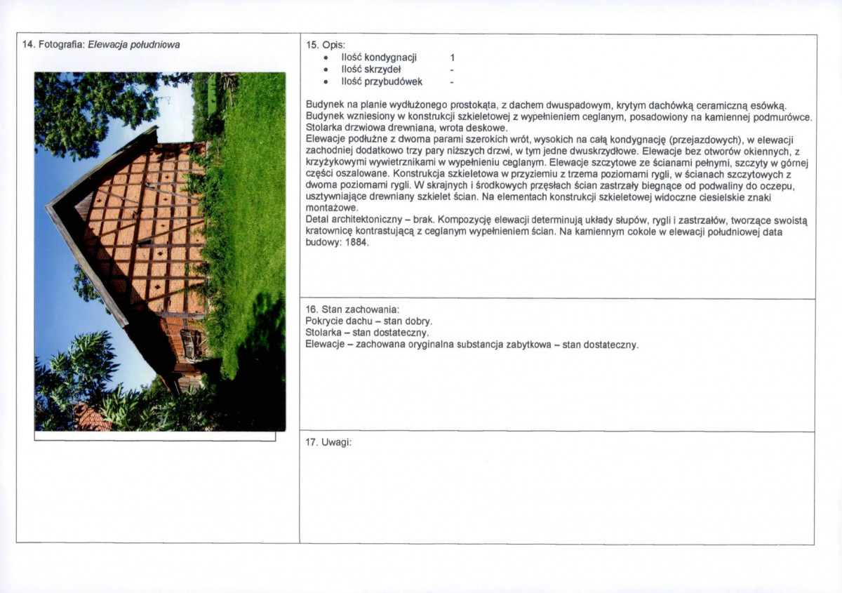 Karta obiektu niewpisanego do rejestru, skan nr 2