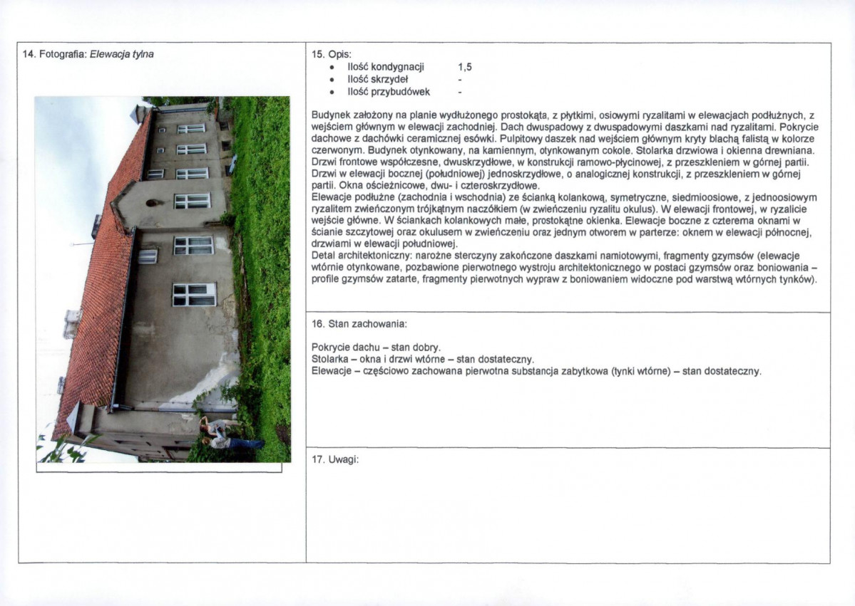 Karta obiektu niewpisanego do rejestru, skan nr 2