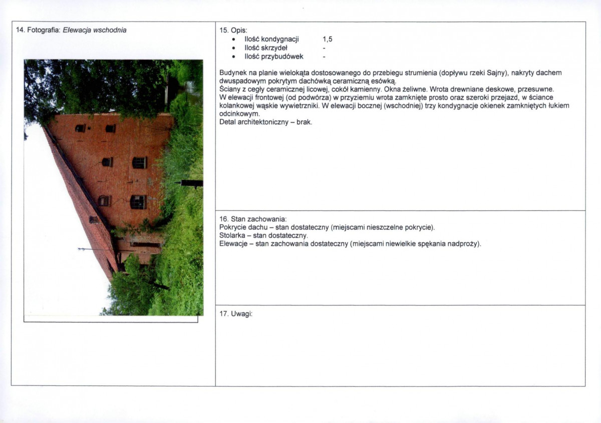 Karta obiektu niewpisanego do rejestru, skan nr 2