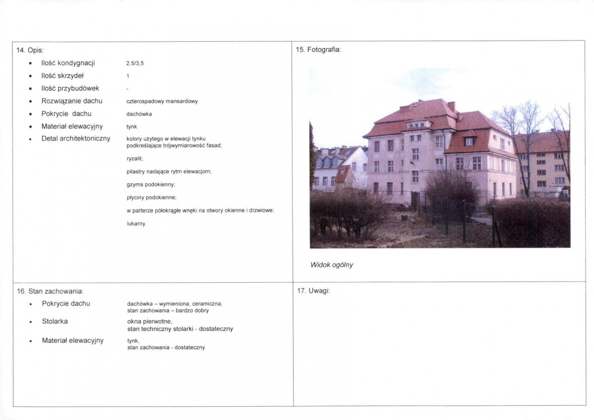 Karta obiektu niewpisanego do rejestru, skan nr 2