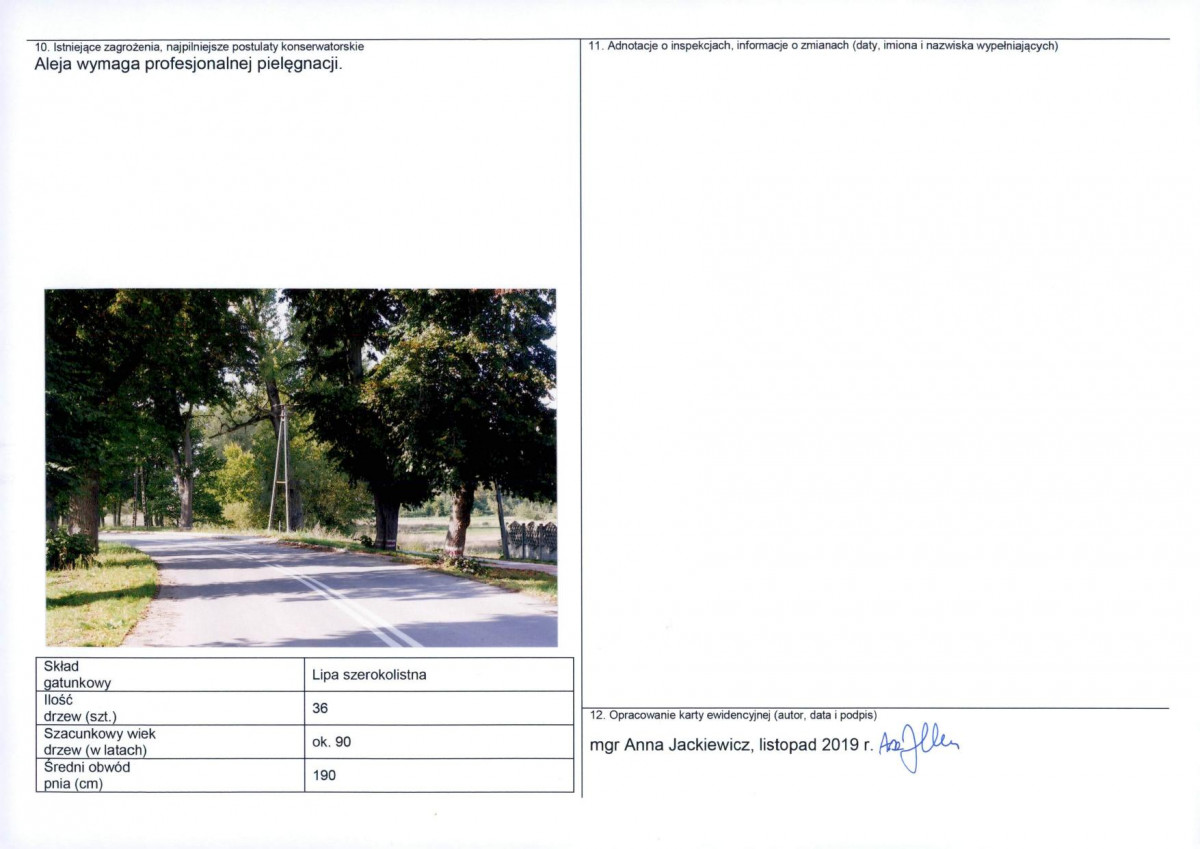 Karta obiektu niewpisanego do rejestru, skan nr 2
