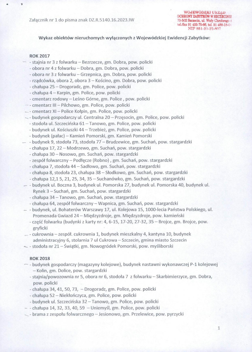 wyl - Wyłączenie z ewidencji, skan nr 1