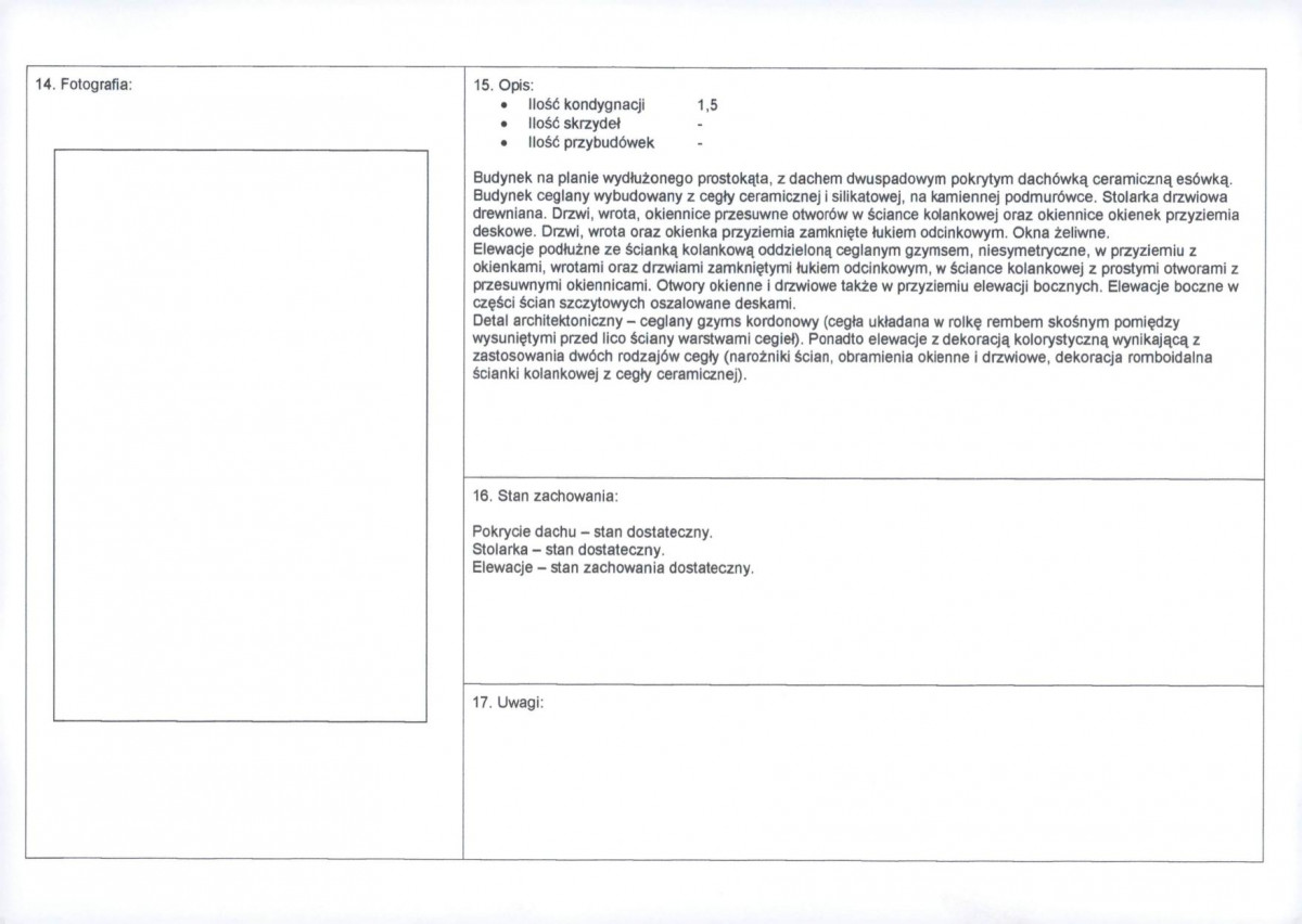 Karta obiektu niewpisanego do rejestru, skan nr 2