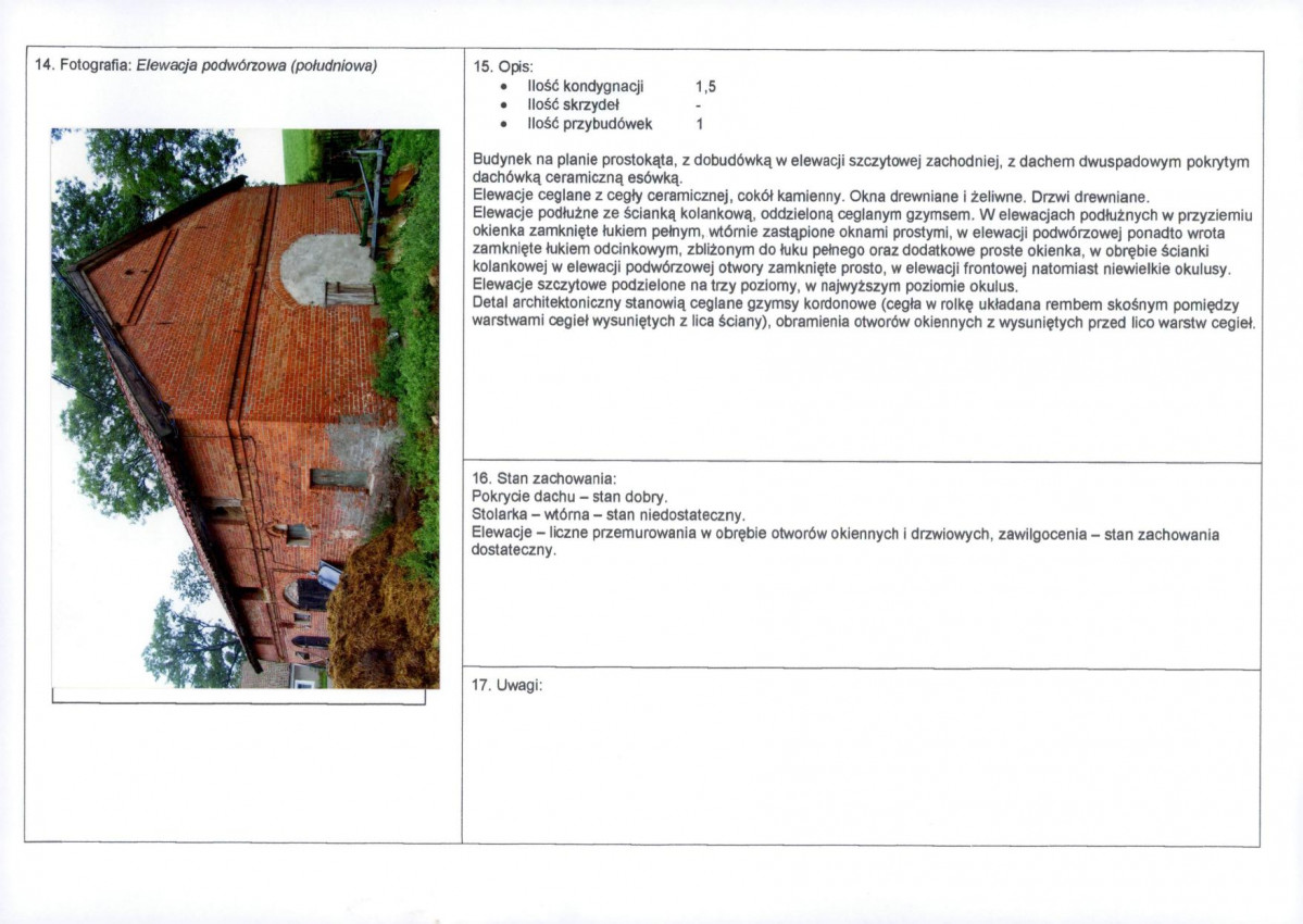 Karta obiektu niewpisanego do rejestru, skan nr 2