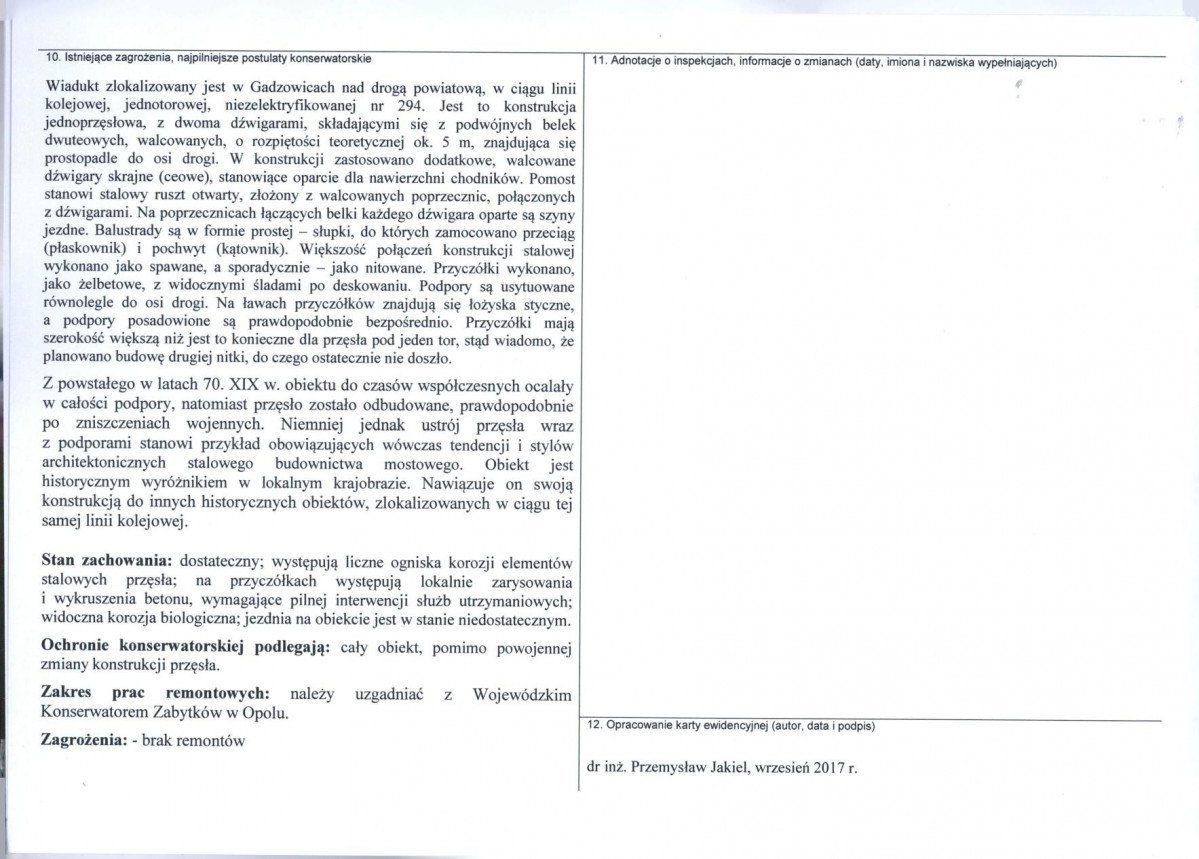 Karta obiektu niewpisanego do rejestru, skan nr 2