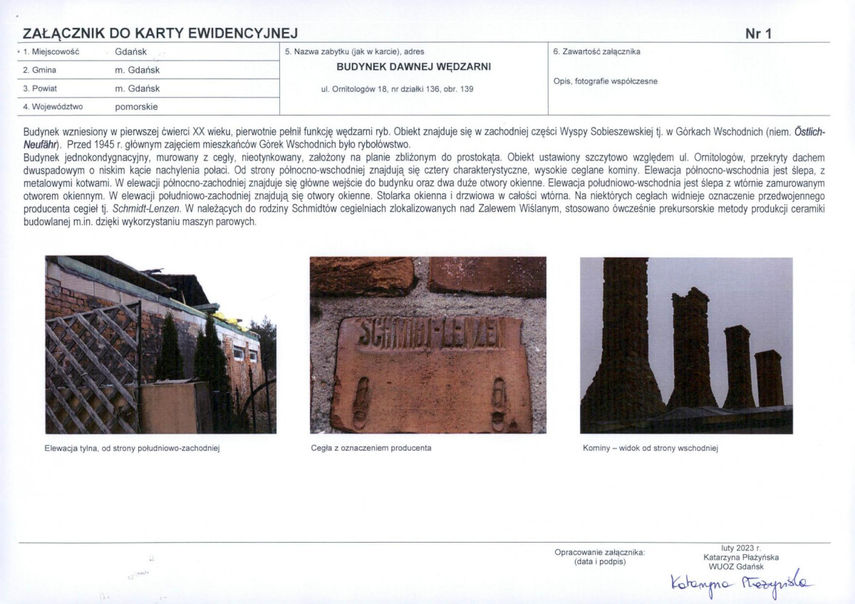 Karta obiektu niewpisanego do rejestru, skan nr 3