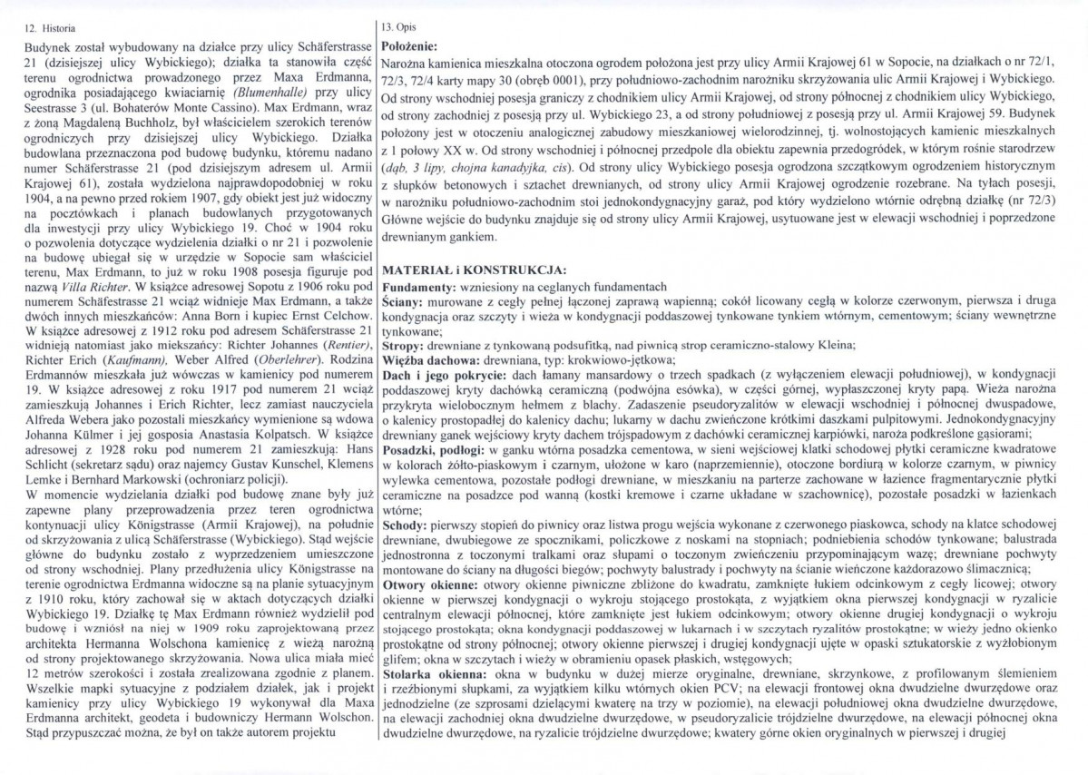 KEZN - Karta obiektu niewpisanego do rejestru, skan nr 2