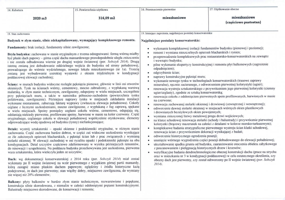 KEZN - Karta obiektu niewpisanego do rejestru, skan nr 3