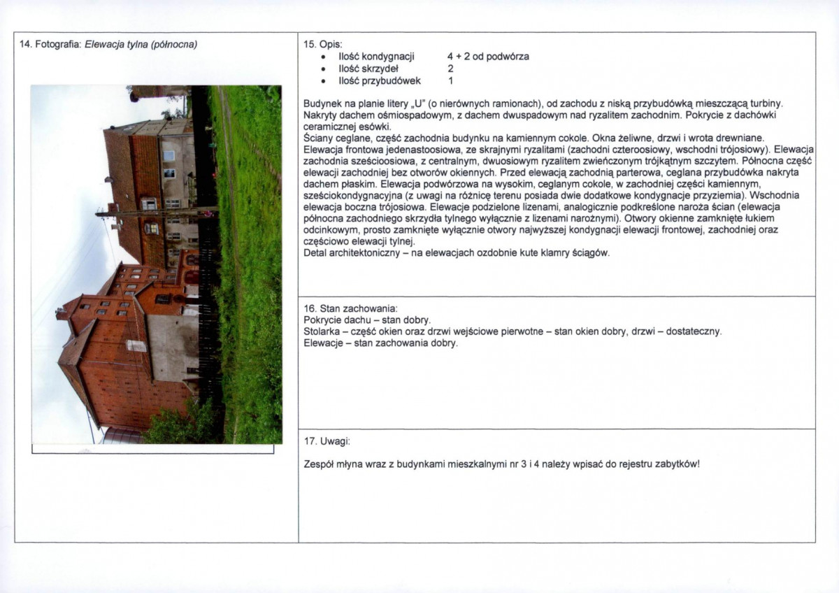 Karta obiektu niewpisanego do rejestru, skan nr 2