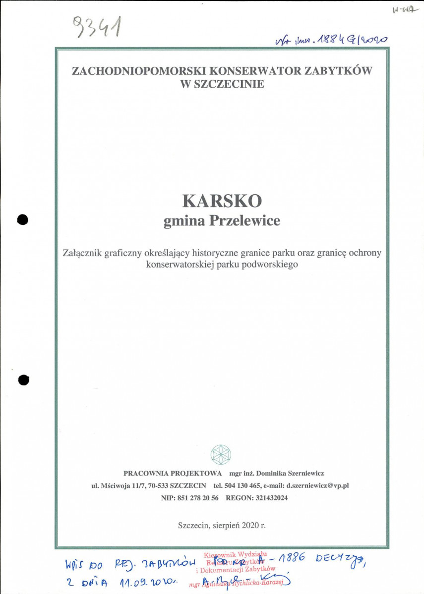Ewidencja parkowa, skan nr 1