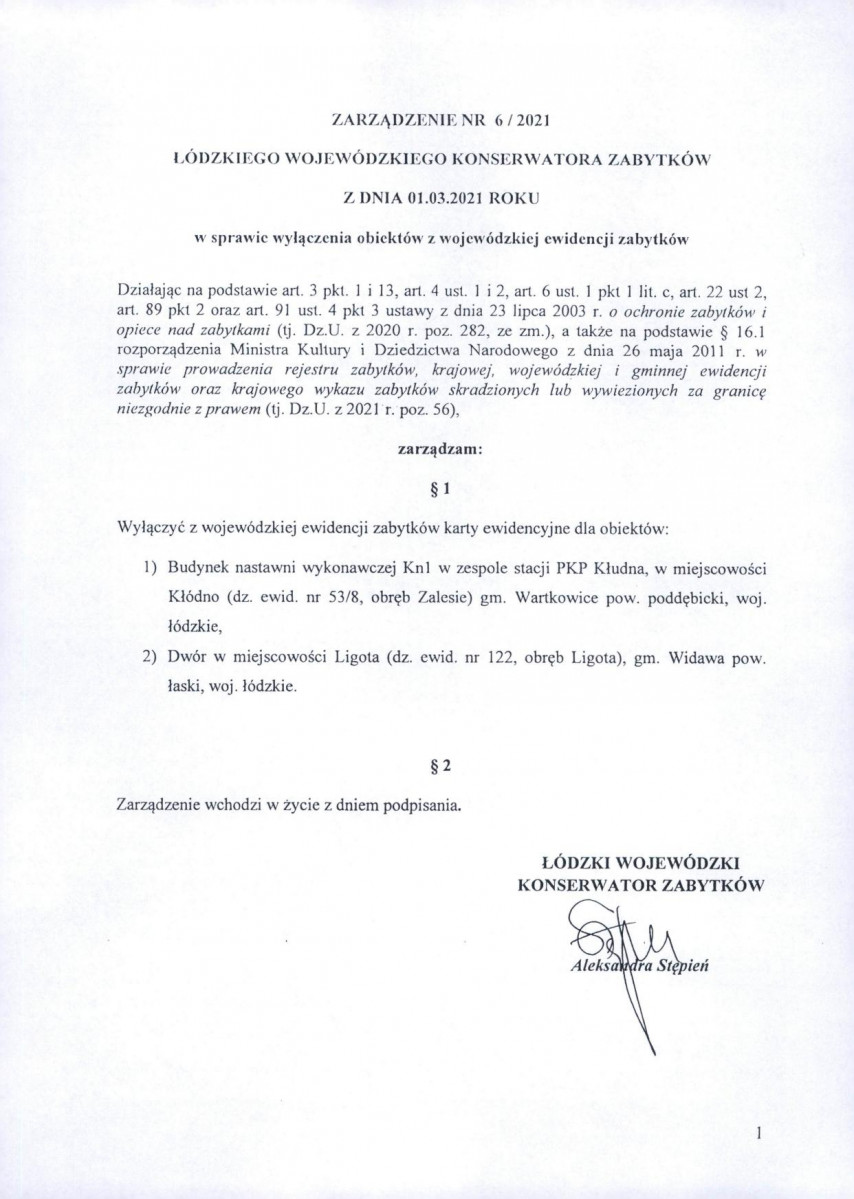 wyl - Wyłączenie z ewidencji, skan nr 1