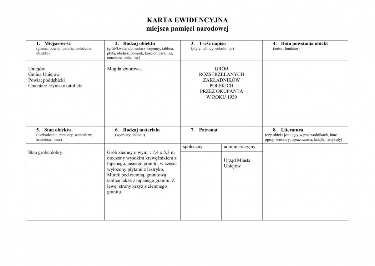 karta ewidencyjna, skan nr 1