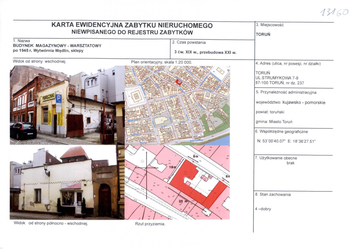 KEZN - Karta obiektu niewpisanego do rejestru, skan nr 1