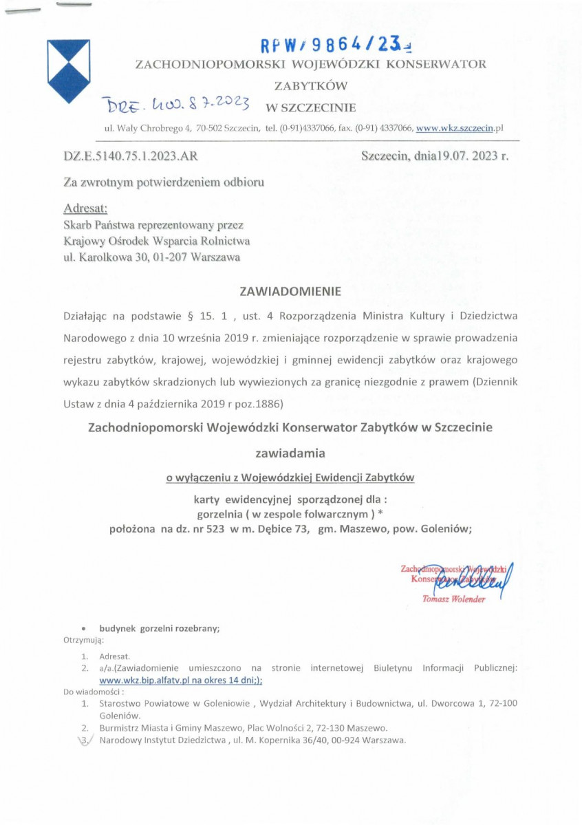Wyłączenie z ewidencji, skan nr 1
