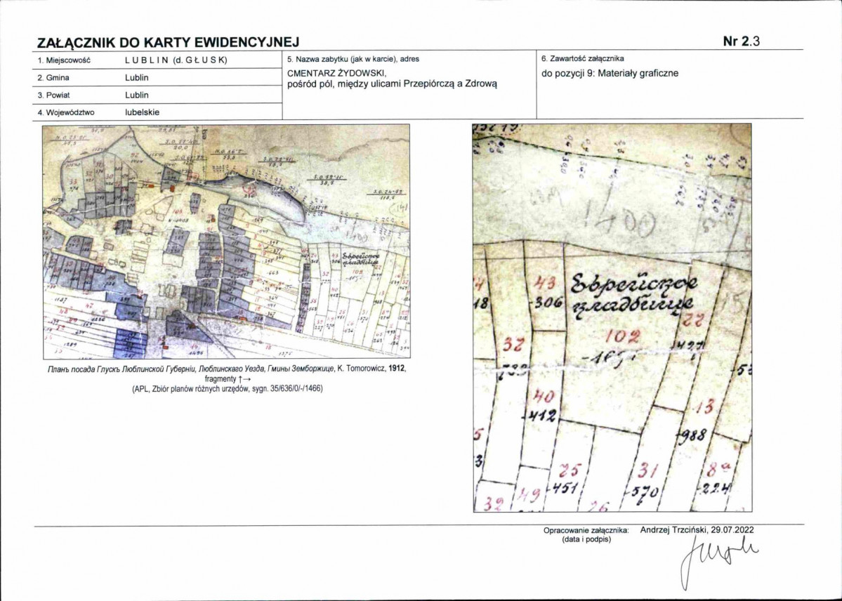 KEZN - Karta obiektu niewpisanego do rejestru, skan nr 7