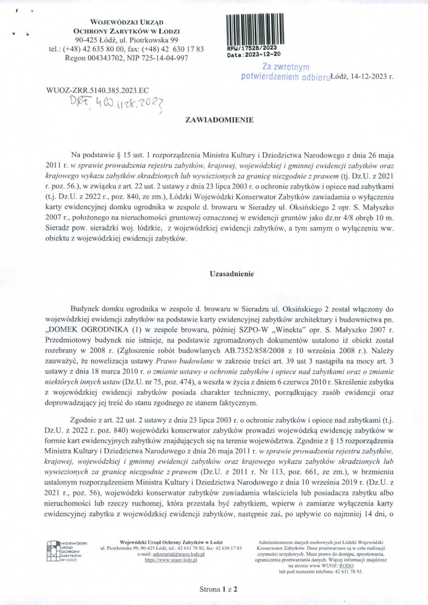 Wyłączenie z ewidencji, skan nr 1