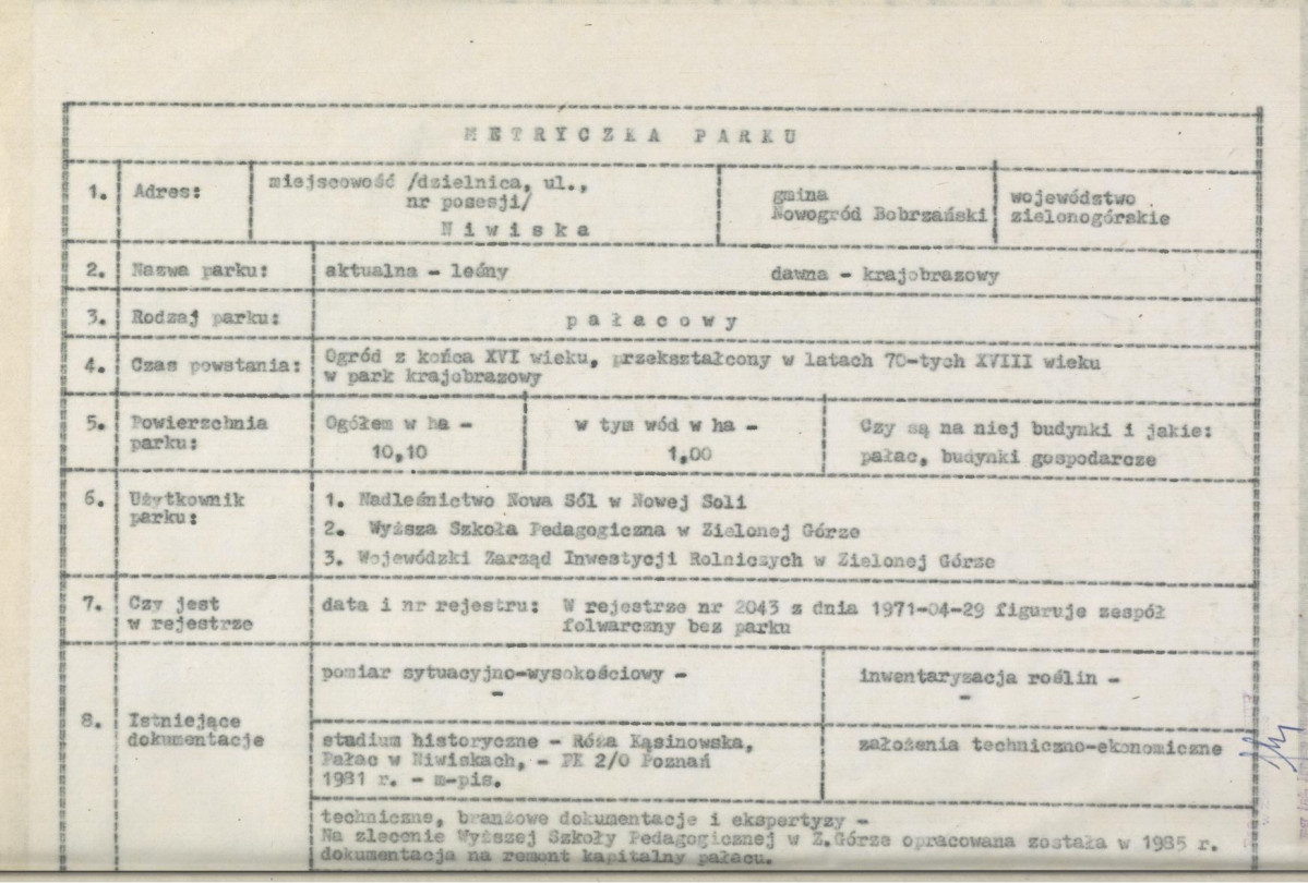 Ewidencja parkowa, skan nr 8