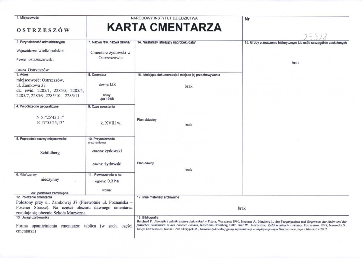 Karta cmentarza, skan nr 1